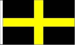 Saint David Hand Waving Flags